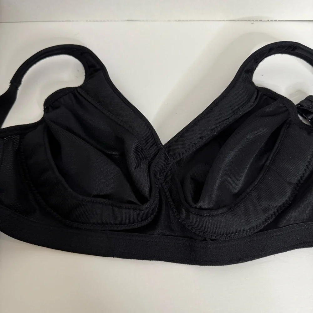 Glamorise Magic Lift Black Full-Figure Full Coverage Bra Size 36D